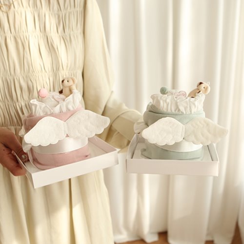천사 미니 케이크 (민트,핑크)
